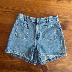 Mango Classic Blue Denim Women's Shorts